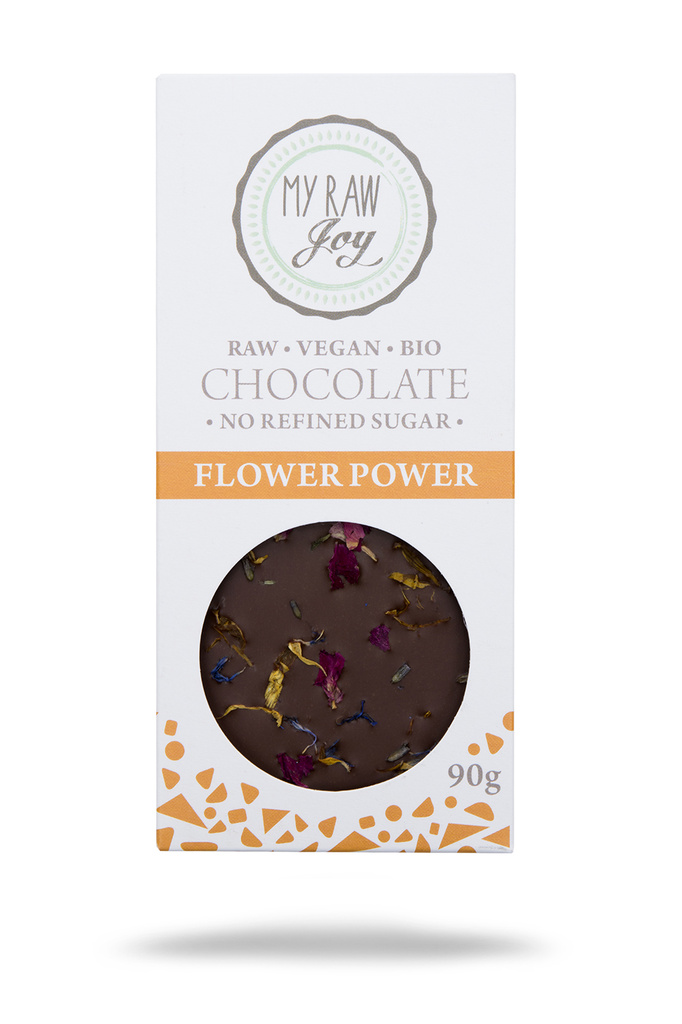 BIO RAW čokoláda Flower Power 90 g My Raw Joy